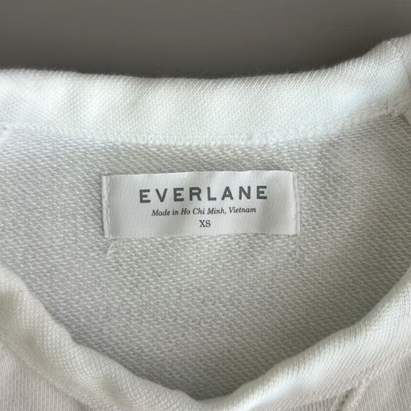 NWOT Everlane The 100% Human Unisex French Terry Crew Neck in White Size XS - Picture 5 of 9